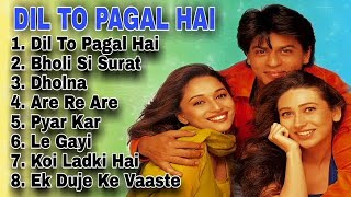 Dil To Pagal Hai Saharukh Khan Movie All Song | Dil To Pagal Hai Film Songs | Everygreen Filmy Gaane