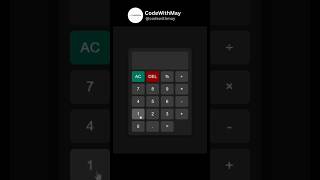 Build a Calculator Using HTML, CSS & JavaScript | Beginner Project 🔥 #shorts #coding