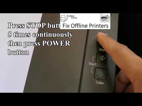 Canon Printer Reset | Canon Printer Reset Factory Settings | - YouTube