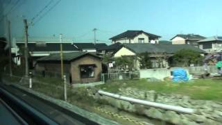 JR日豊本線　車窓　築城駅～新田原駅（813系1100番台ワンマン）