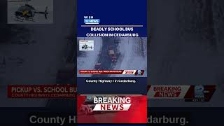 Fatal pickup truck-school bus crash