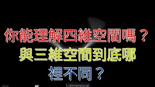 你能理解四維空間嗎？與三維空間到底哪裡不同？