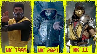 Mortal Kombat Movies 1995 vs 2021 vs MK11 Character Look Comparison