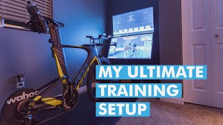 FINALLY building my ultimate indoor cycling pain cave for TrainerRoad and Zwift! 🚀🚲💻🏠