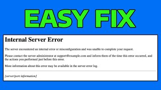 How To Fix Error 500 Internal Server in Windows