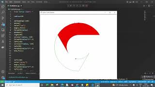 How to Draw/design Google chrome logo using Python turtle graphic