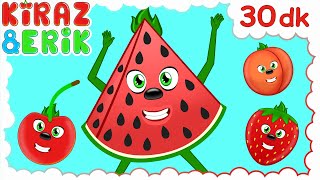 Karpuz Adam ile 30 dakika 🍉 Kiraz ve Erik çocuk şarkıları | Eğlenceli bebek şarkıları