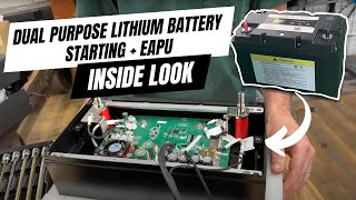 The Best Dual Purpose Lithium Starting Battery for Semi Trucks (Starting + eAPU) - Inside Look