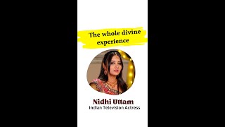 #shorts Indian Television Actress Nidhi Uttam's divine experience || Priceless moments #bkshivani