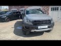 2020 20 ford ranger 2.0 raptor ecoblue in conquer grey metallic with black leather and alcantara