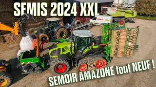 🤯 SEMIS 2024 XXL : CLAAS à CHENILLES sur SEMOIR AMAZONE tout NEUF ! 🤩💪