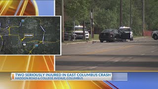 Two seriously injured in east Columbus crash