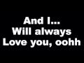 Whitney Houston - I Will Always Love You - Lyrics (Official Music Video) Tribute