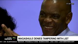 Magashule denies tampering with ANC parliament list