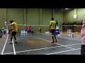 District Shuttle Badminton Tournament Men doubles Semi S.SREEJITH and P. PRAJITH v/s ABIN and SHARAF