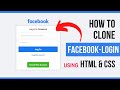 How to make Facebook login clone using HTML & CSS (in Hindi)