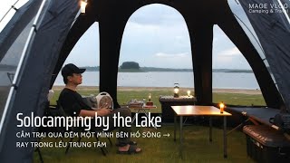 Solo Overnight Camping - Relaxing In The Tent With The Satisfying Sound OF Nature