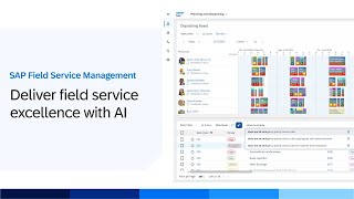 AI-Driven Schedule & Dispatch in SAP Field Service Management | Demo