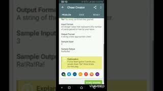 SoloLearn cheer creator problem solution | Python programming