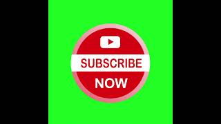 Subscribe button green screen for YouTube | Animation | Copyright free effects #shorts #subscribe
