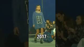 Hailey Bieber RUNWAY EVOLUTION from 2015-2021