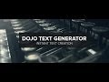 Dojo Text Generator Demo