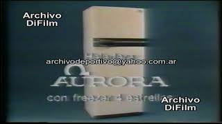 Publicidad Heladera Aurora con Freezer 4 Estrellas - DiFilm (1985)