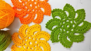 Crochet Beautiful Place Mat, Coasters, Pot Holders,Mini Doily,Very Easy,Beginner's Friendly !!!