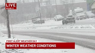 12 p.m. TEAM COVERAGE: More snow hits the Tri-State