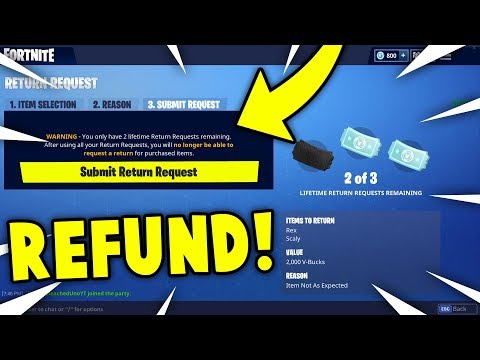 *IT'S BACK* HOW TO REFUND SKINS + COSMETICS in Fortnite! Patch v4.3 WORKING REFUND FEATURE! *IT'S BACK* HOW TO REFUND SKINS + COSMETICS in Fortnite! Patch v4.3 WORKING REFUND FEATURE!