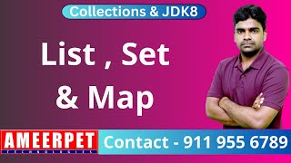 List, Set and Map in Collections | Ameerpet Technologies | By Srinivas
