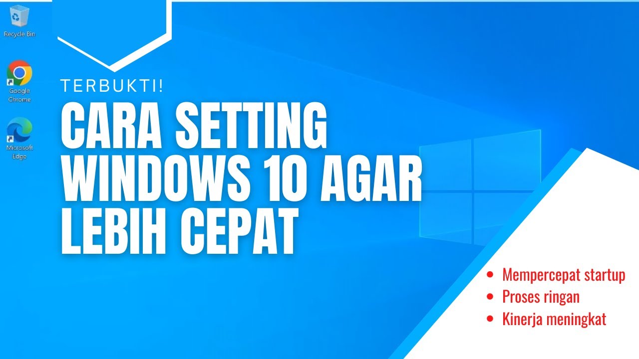 Cara Setting Windows 10 Agar Lebih Cepat Dan Gak Lemot. Works !! - YouTube