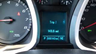 Chevy Equinox DIC, Trip & Fuel Info Menu