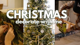 Christmas Decorate with Me 2024 \u0026 DIY WALL ART