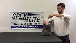 How to Fill a Shooting Bag with Lightweight Filler by Spex•Lite® Shooting Bag Fill