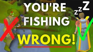 OSRS - Most Efficient Fishing Guide - AFK 1 To 99 - Hidden Strategy - EASY AFK PET