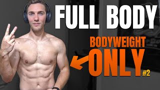 Full Body Bodyweight Workout at Home 2/3 - Only 4 Exercises to Build Muscle | GamerBody