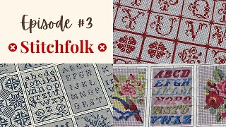 FlossTube Episode #3 -  Cross Stitch, Fabric, Project Bags and a Halloween Treat for you