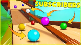 MARBLE Race Decides Best Subscribers! - Marble World