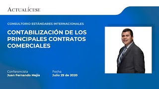 Consultorio con el Dr. Juan F. Mejía: Contabilización de los principales contratos comerciales