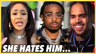 Saweetie EMBARRASSES Quavo after CATCHING STRAY in his Chris Brown DISS