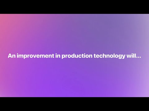 How does an improvement in technology shift the production function?