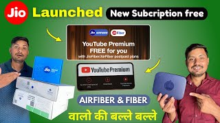 Jio YouTube Premium Offer  2025 | Jio AirFiber \u0026 Fiber Users | Youtube Premium Free Subscription