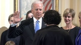 Vice President Joe Biden Sworn in for 2nd Term on 2013 Inauguration Day