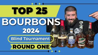 Can a $50 Bourbon Take Out Rare Bourbons?! Top 25 Bourbons Blind Tournament - ROUND 1! + GIVEAWAY