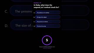 In Ruby what does the respond to method check for