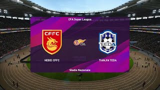 Hebei CFFC vs Tianjin Teda - Chinese Super League [17/08/2020] - PES 2020