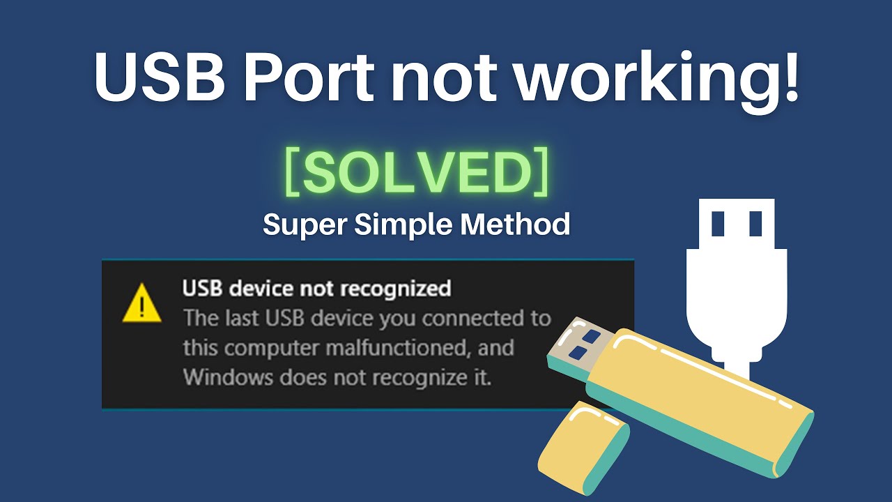 How To Fix USB Device Not Recognized In Windows 10 (Best Fix) - YouTube