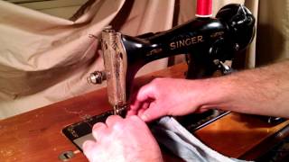 Serviced and Rewired Strong Vintage 1935 Singer 15-91 Sewing Machine AE049057