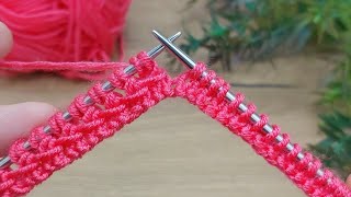 GORGEOUS ✿very easy and Beautiful knitting pattern stitch #knitting